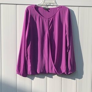 Banana Republic Long-Sleeve Surplice Blouse
